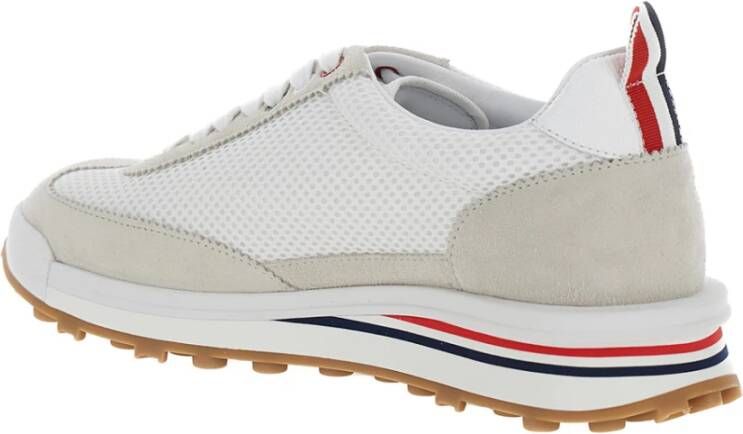Thom Browne Witte Tech Runner Sneakers Nylon Zool White Dames