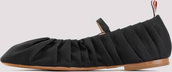 Thom Browne Zwarte Ballerina Schoenen Black Dames