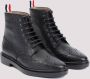Thom Browne Zwarte Enkel Wingtip Laarzen Black Dames - Thumbnail 3