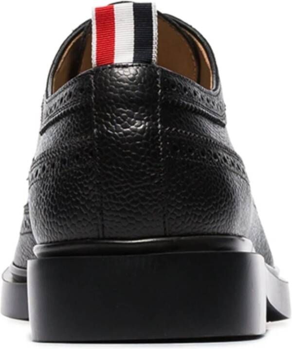 Thom Browne Zwarte leren Longwing Brogue schoen