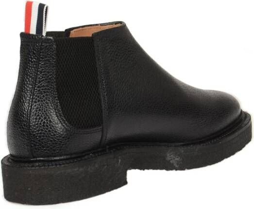 Thom Browne Zwarte Mid Top Chelsea Laarzen Zwart Heren