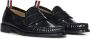 Thom Browne Zwarte platte instappers Geborsteld kalfsleer schoenen Black Heren - Thumbnail 2