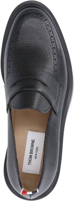 Thom Browne Zwarte Platte Loafers