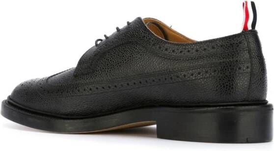 Thom Browne Zwarte platte schoenen Elegant stijl Black Heren