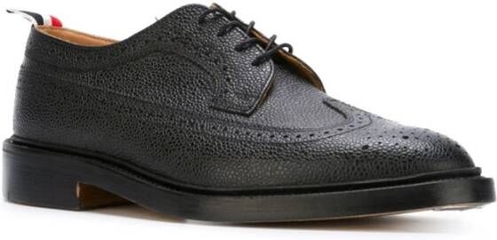 Thom Browne Zwarte platte schoenen Elegant stijl Black Heren