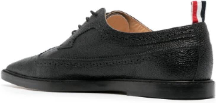 Thom Browne Zwarte Platte Schoenen Klassieke Stijl Black Dames