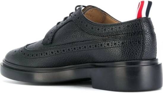 Thom Browne Zwarte platte schoenen voor vrouwen Black Dames