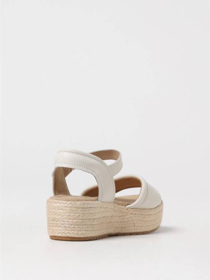 Timberland Beige Leren Platte Sandalen