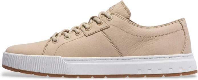 Timberland Beige Leren Sneaker Maple Grove