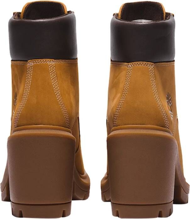 Timberland Beige Suède Enkellaarzen voor Dames Brown Dames