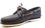 Timberland Blauwe Leren Nautische Schoenen met Wit Stiksel Blue Heren - Thumbnail 3