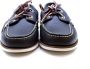 Timberland Blauwe Leren Nautische Schoenen met Wit Stiksel Blue Heren - Thumbnail 4