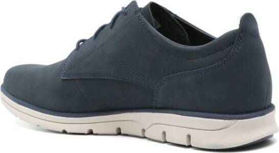Timberland Blauwe Sneakers met Platte Rubberen Zool