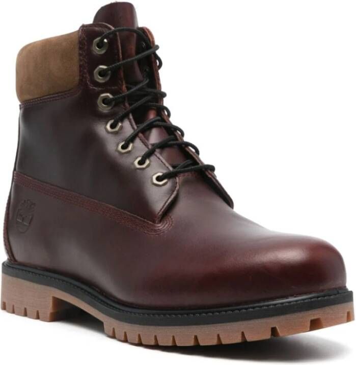 Timberland Bordeaux Rode Leren Waterdichte Laarzen Red Heren