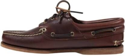 Timberland Bruin Leren Veterschoenen