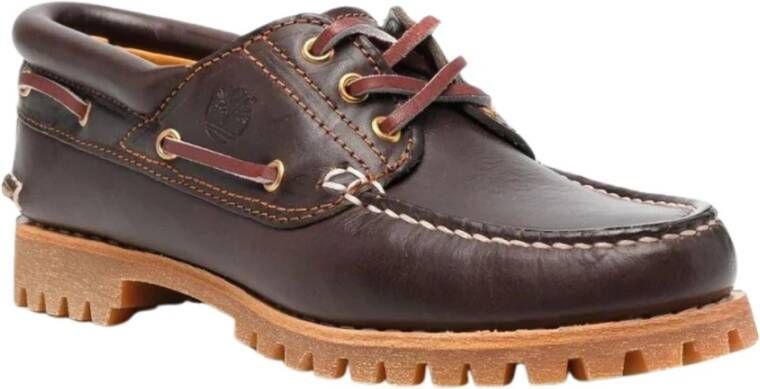 Timberland Bruine leren damesschoen Brown Dames