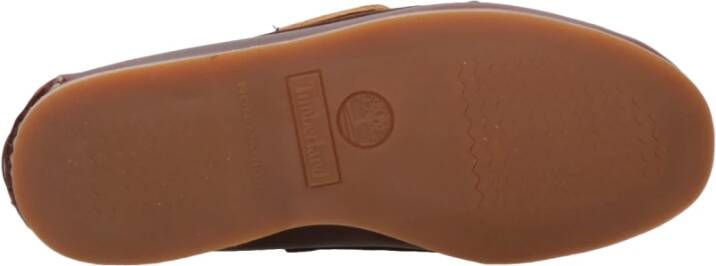 Timberland Bruine Leren Laarzen met Ronde Neus