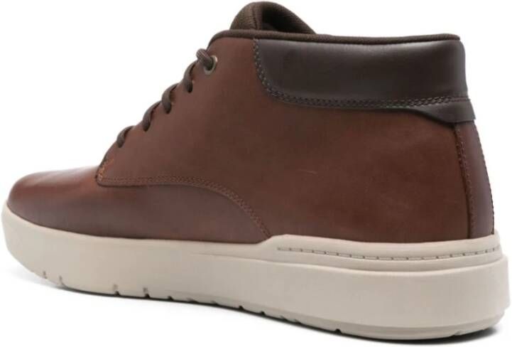 Timberland Bruine Sneakers Glad Leer Brown Heren
