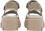 Timberland Beige Leren Gesp Sandalen met Rubberen Zool - Thumbnail 5