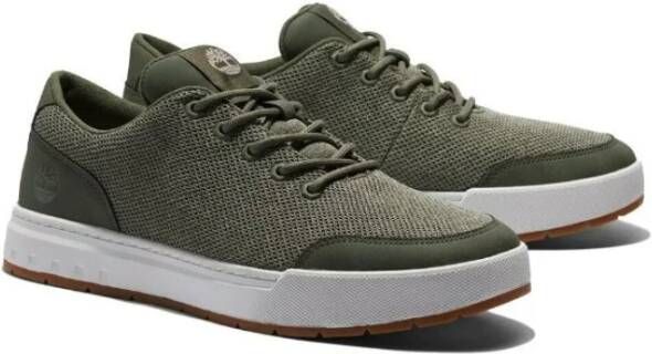Timberland Donkergroene Oxford Sneakers BN 1044 Green Heren