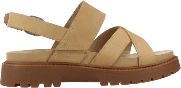 Timberland Flat Sandals Brown Dames