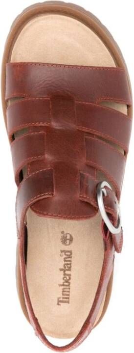 Timberland Flat Sandals Red Dames