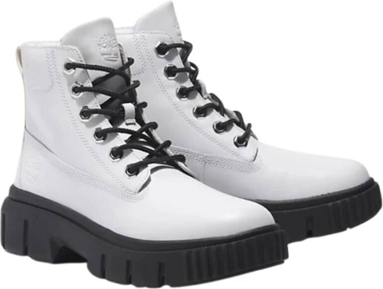 Timberland Greyfield Wit Leren Laars White Dames