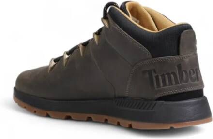 Timberland Grijze Effen Sneakers met Rubberen Zool Gray Heren