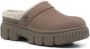 Timberland Grijze Suède Slip-On Sandalen met Faux-Fur Trim Gray Dames - Thumbnail 4