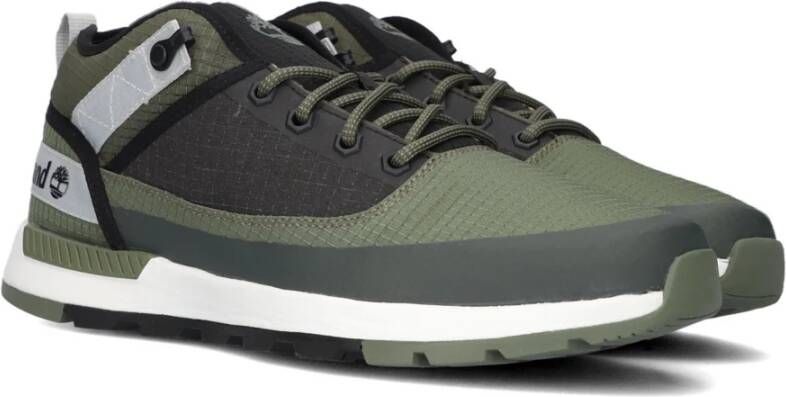 Timberland Groen Geruite Mid-Top Sneakers Multicolor Heren