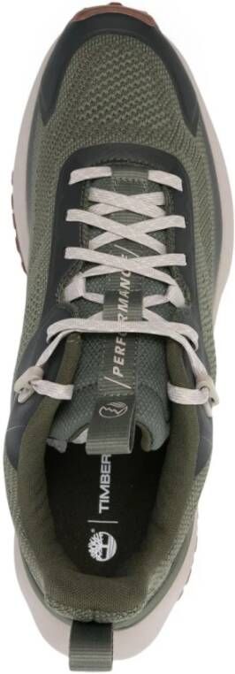 Timberland Groene Gebreide Sneakers Dikke Zool