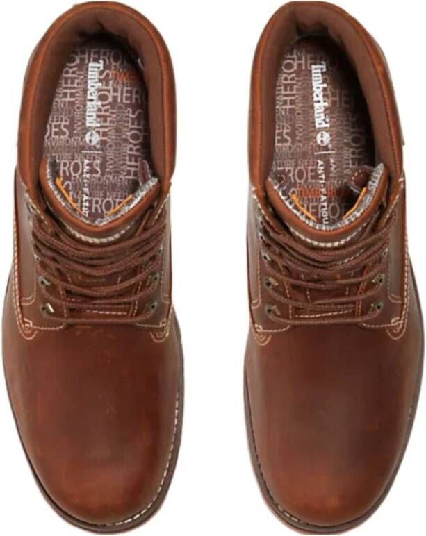 Timberland Herenlaars met geperforeerde zool Brown Heren