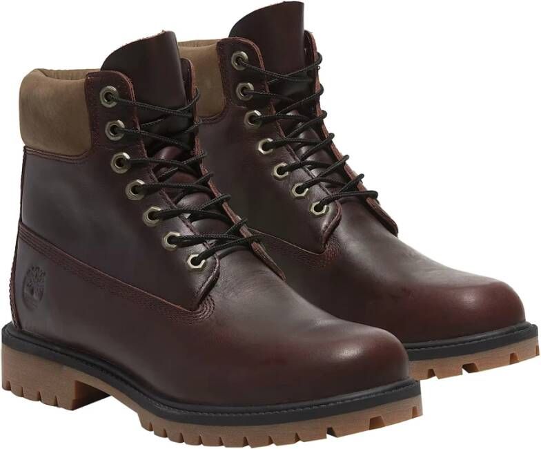 Timberland Heritage Premium Waterdichte Veterschoenen Red Heren