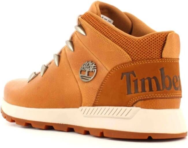 Timberland Leren Veterschoenen Brown Heren