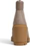 Timberland Beige Leren Enkellaarzen met Rubberen Zool Beige Dames - Thumbnail 9