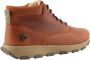 Timberland Oranje Volnerf Leren Schoenen Brown Heren - Thumbnail 3