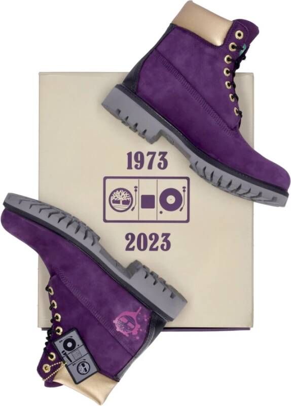 Timberland Purple Royalty Hip Hop Boot Purple Heren