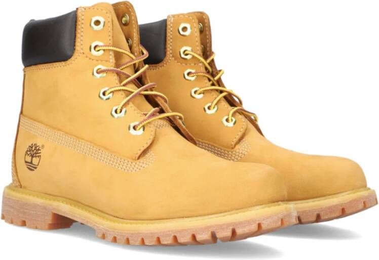 Timberland Premium Camel Leren Enkellaarzen Brown Dames