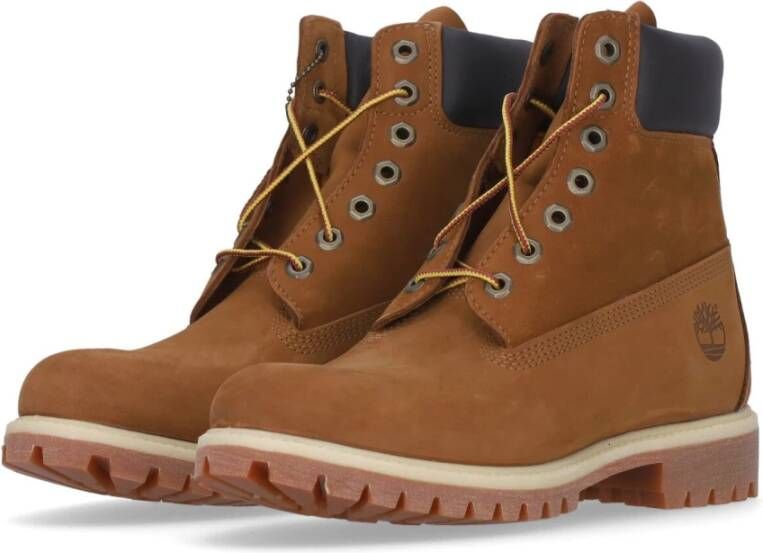 Timberland Premium Oranje Veterschoen Waterdichte Laars Orange Heren