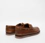 Timberland Handgemaakte Leren Bootschoenen Brown Heren - Thumbnail 10