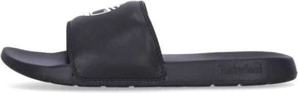 Timberland Sports Slide Heren Slippers Zwart Wit Black Heren
