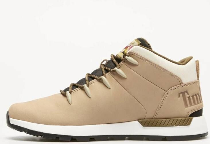 Timberland Taupe Leren Sneaker Sprint Trekker
