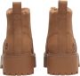 Timberland Kameel Nubuck Enkellaarzen met Trendy Twist Brown Dames - Thumbnail 8