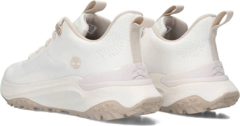 Timberland Witte lage vetersneakers