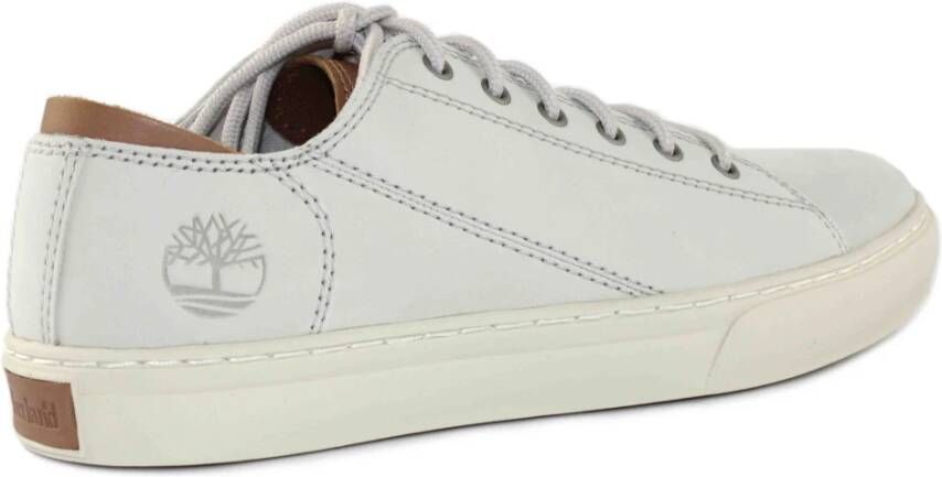 Timberland Witte Leren Sneakers White Heren