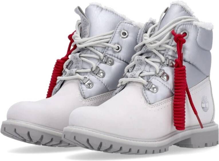 Timberland Witte Premium Puffer Boot voor Vrouwen Multicolor Dames