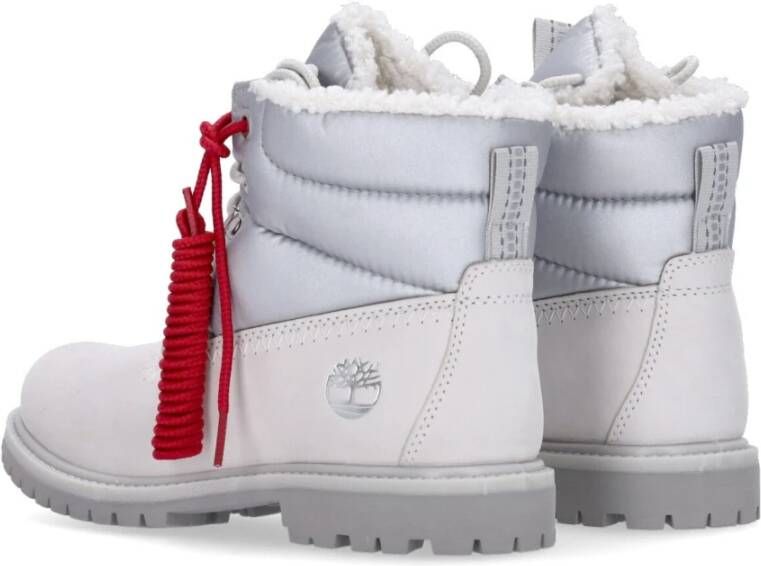 Timberland Witte Premium Puffer Boot voor Vrouwen Multicolor Dames