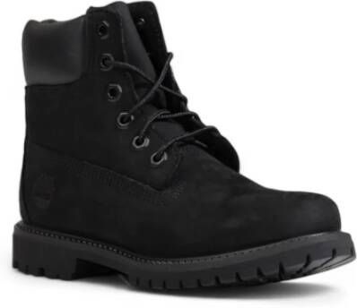 Timberland Zwarte leren enkellaarsjes
