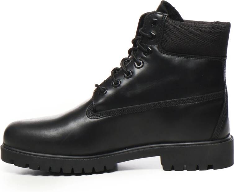 Timberland Zwarte Leren Laarzen met Stalen Versterking