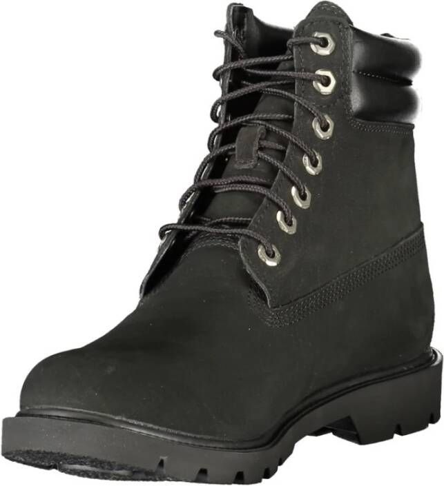 Timberland Zwarte Polyester Enkellaars met Logo